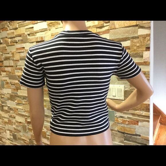 ALEXANDER WANG Striped Crop Top - Picture 3 of 5